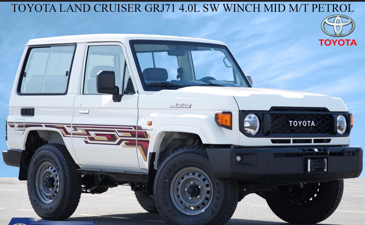 TOYOTA LAND CRUISER GRJ71 4.0L SW WINCH MID M/T PETROL